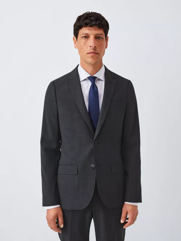 John Lewis Single Breasted Slim Fit Wool Blend Suit Jacket