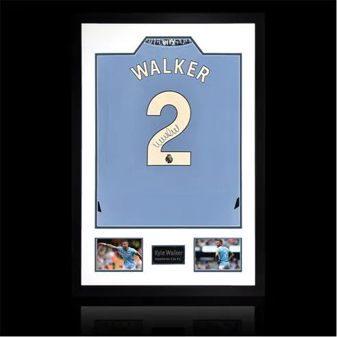 The Fan Cave Kyle Walker Signed Manchester City Shirt Premium