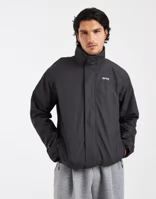 Waterproof matt ii shell jacket in ash black