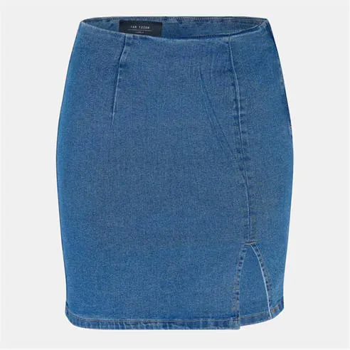 Noisy May Women's Slim Denim Skirt