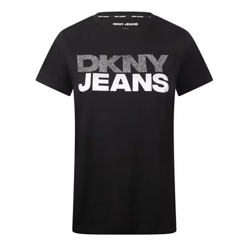 DKNY Jeans Stacked R Logo T- Shirt