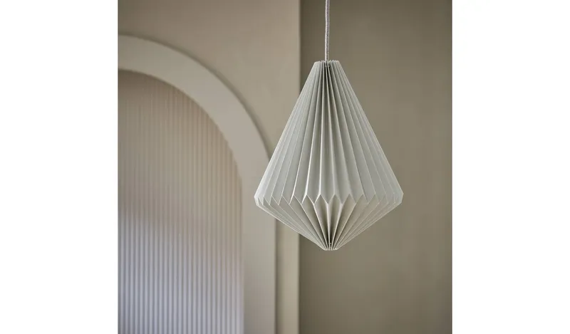 Habitat Grey Paper Easy Fit Lampshade - 30cm
