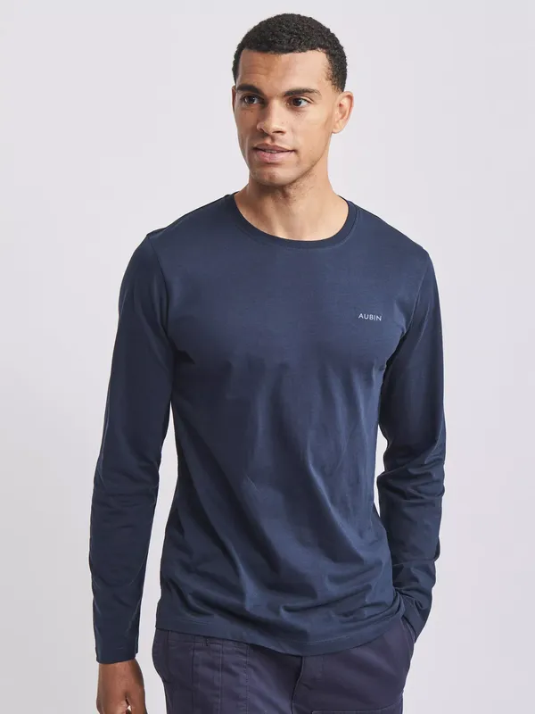 Aubin Hatcliffe Cotton Long Sleeve T-Shirt
