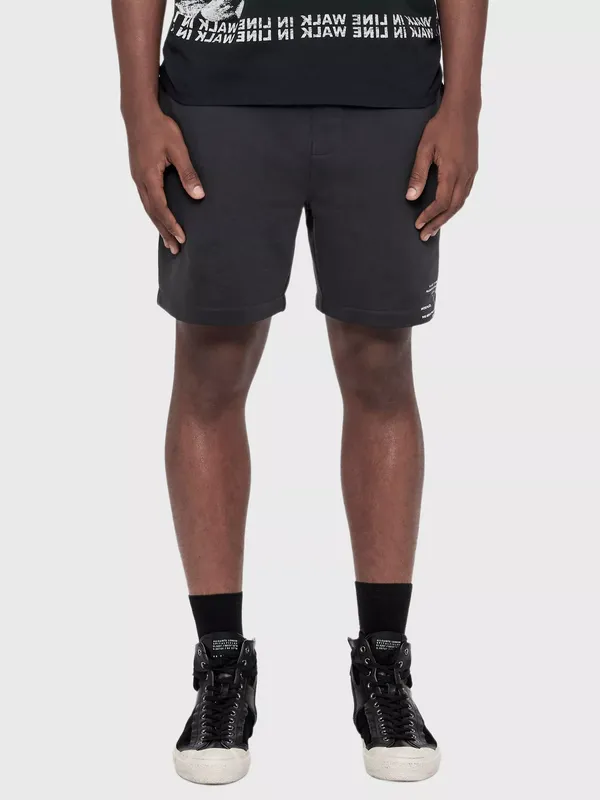 AllSaints Raphy Cotton Rich Sweat Shorts, Nearly Black