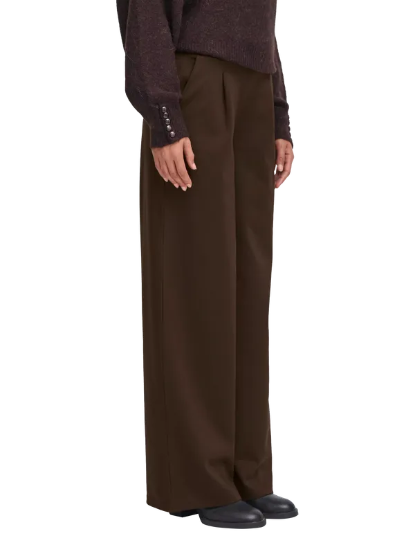 ICHI Kate Wide Leg Tailored Trousers