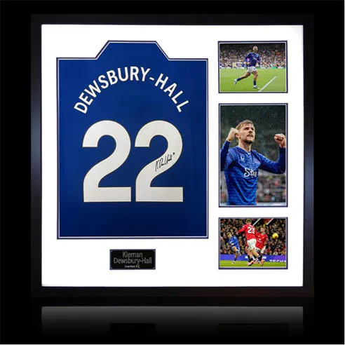 The Fan Cave Kiernan Dewsbury-Hall Signed Everton Shirt Elite