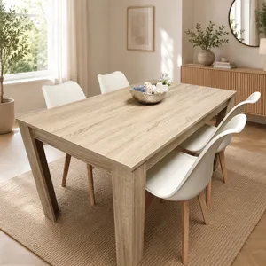 Dining Table And 4 Cream Tulip Chairs Dining Set - Cream