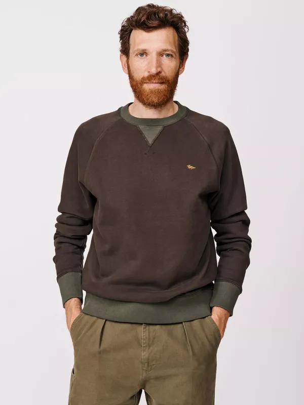 Aubin Lichfield Heavyweight Sweatshirt, Black/Multi