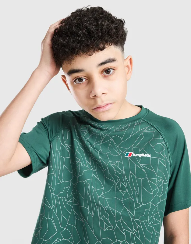 Berghaus All Over Print Grid V2 T-Shirt Junior