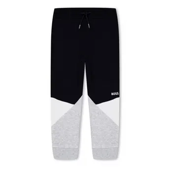 Boss Kids' Block Jog Jersey Cuffed Joggers