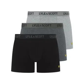 Lyle and Scott Men's Barclay Cotton Mid-Rise 3 Pack Boxers