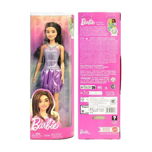 Barbie Fashionistas Doll with Sequined Purple Dress