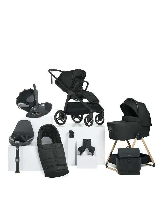 Mamas & Papas Ocarro 2 Complete Pushchair Bundle with Cybex Cloud T i-Size Rotating Baby Car Seat & Base - (9 Pieces) - Eclipse