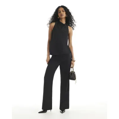 Black Satin Trousers