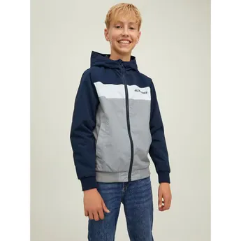 Jack and Jones Kids' Hooded Long Sleeve Bomber Jacket