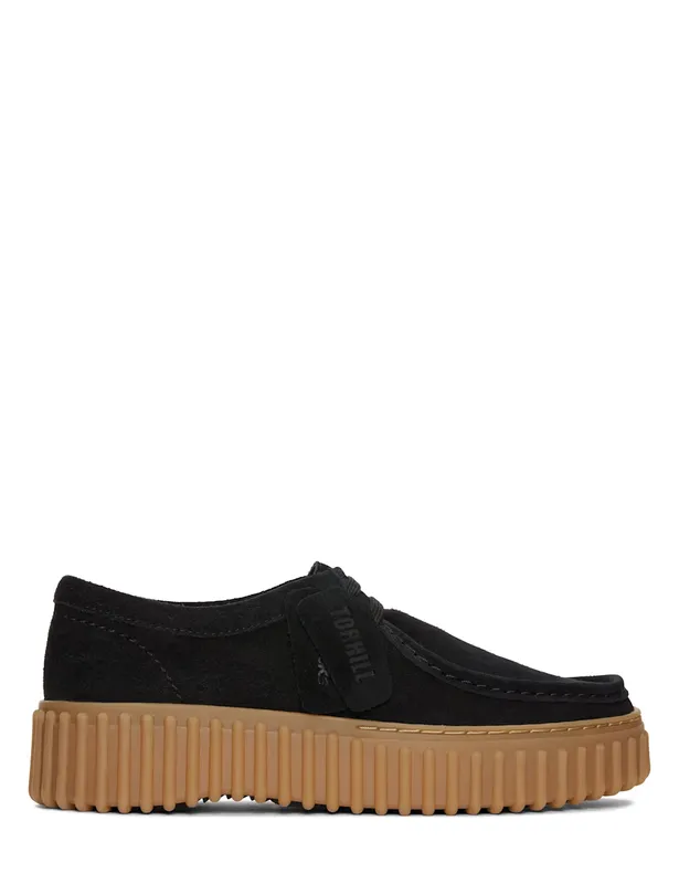 Clarks Suede Flatform Shoes