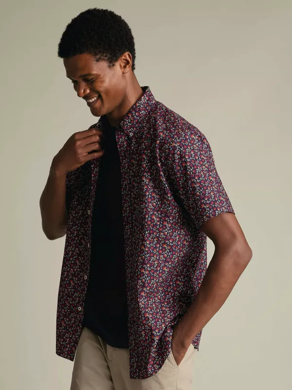 Charles Tyrwhitt Cotton Poplin Short Sleeve Shirt