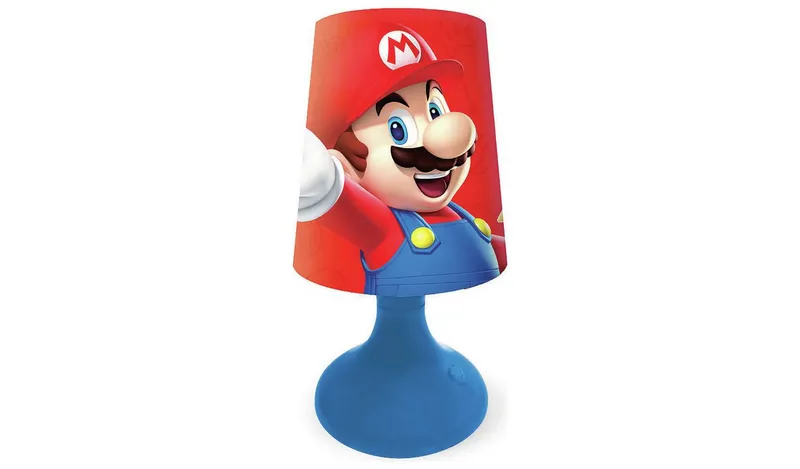 Super Mario Kids LED Colour Changing Night Light- Red