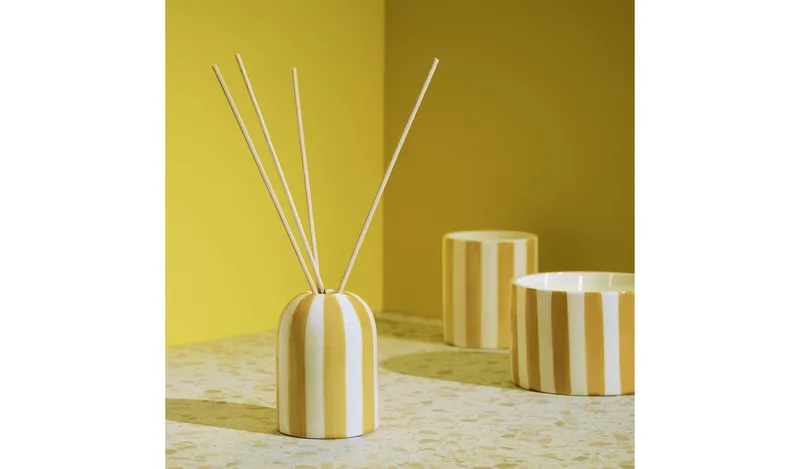 Habitat 150ml Ceramic Reed Diffuser - Wild Basil & Lemon