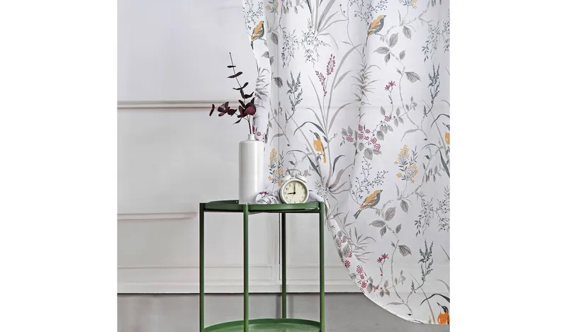 Habitat Birds Voile Curtain - Multicoloured - 140x229cm