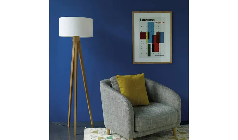 Habitat Tripod Wooden Floor Lamp Base