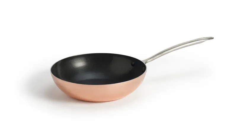 Habitat 24cm Copper Triply Frying Pan