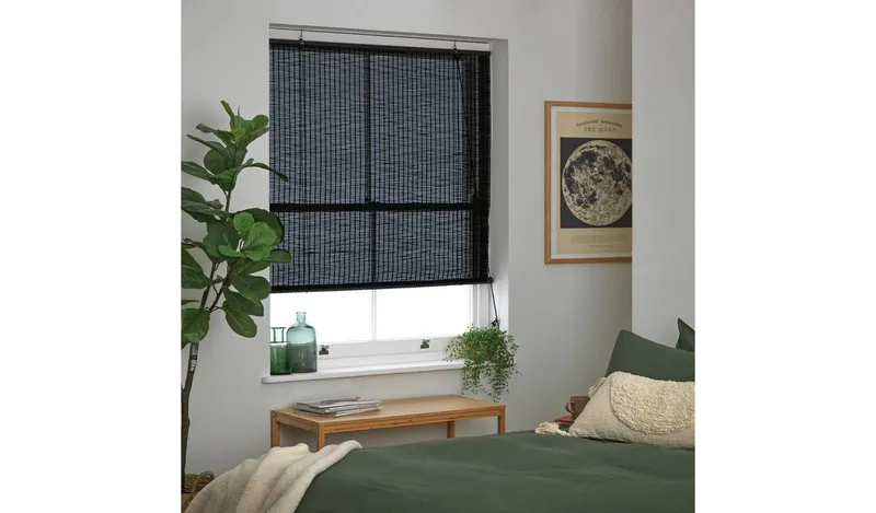 Habitat Bamboo Black Roller Blind