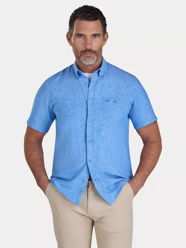 Raging Bull Linen Blend Classic Fit Shirt
