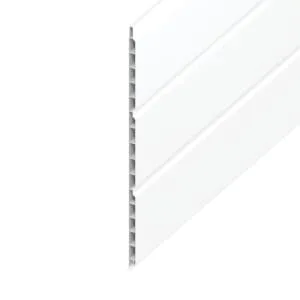Wickes PVCu White Hollow Soffit Board - 300mm x 9mm x 3m