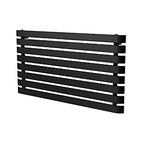 GoodHome Wilsona CH6201200SA Single Anthracite Horizontal Designer 2477BTU Radiator, (W)1200mm x (H)620mm