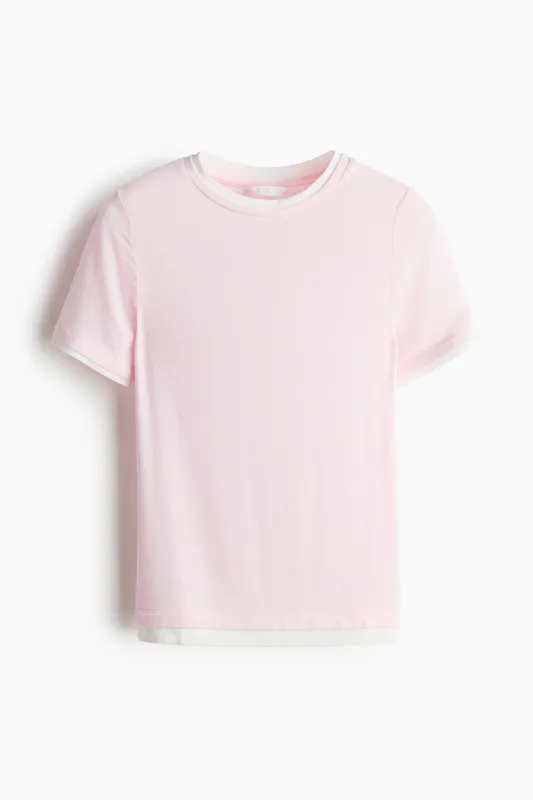 Layered-look T-shirt