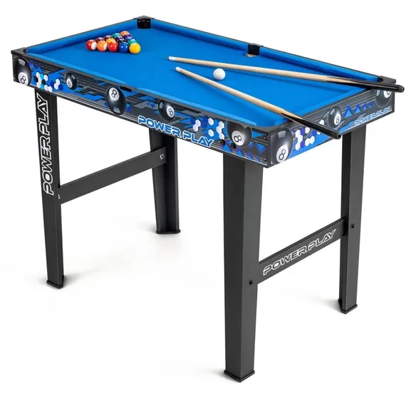Power Play 3ft Stand Up Pool Games Table - Black