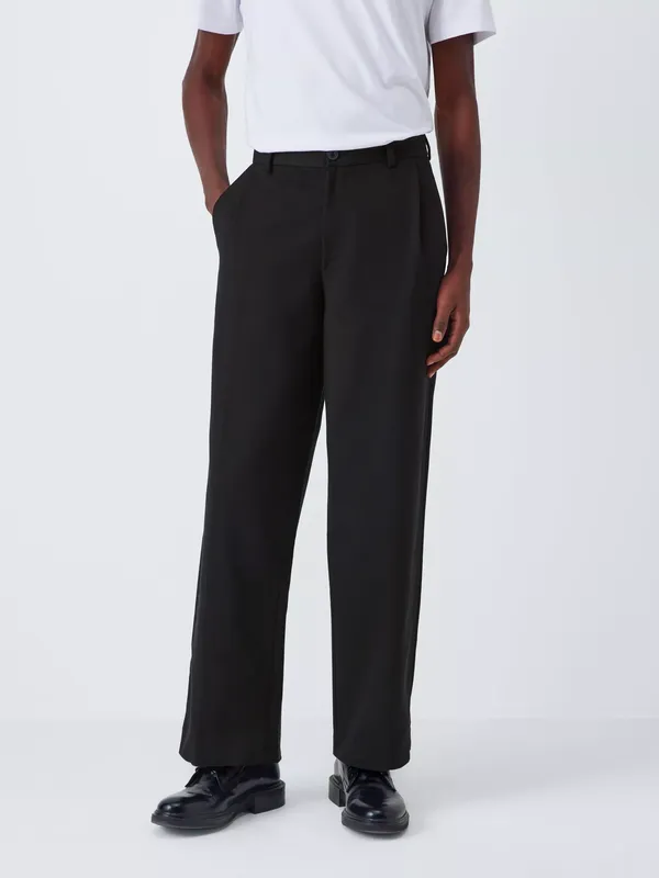 Kin Double Weave Barrel Leg Trousers