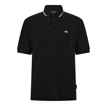 Armani Exchange Men's Piquet Cotton Short-Sleeve Polo