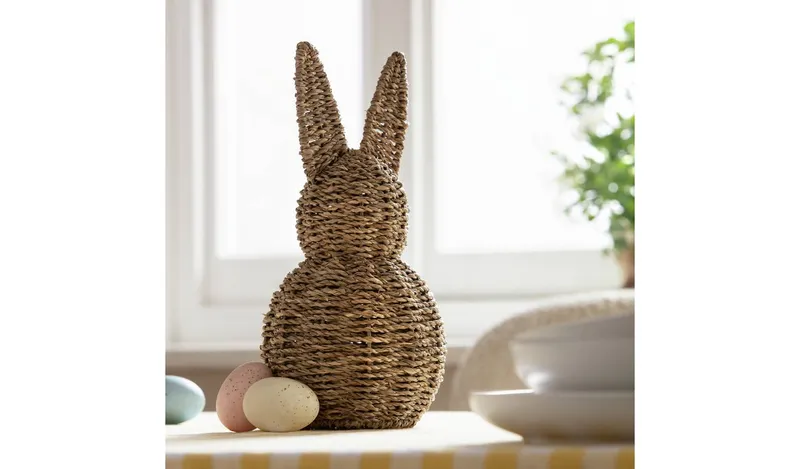  Argos Home Wicker Bunny Decoration
