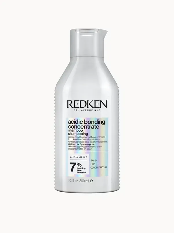 Redken Acidic Bonding Concentrate Shampoo, Bond Repair for Damaged Hair, Sulphate Free for Gentle Cleansing 300ml