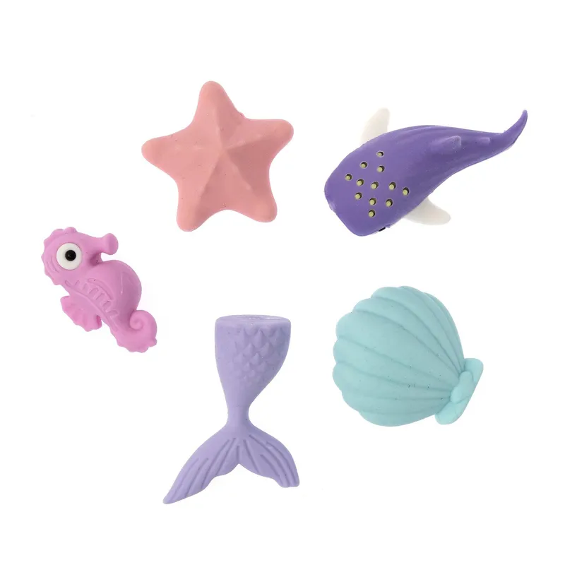 Ocean Life Erasers 5 Pack