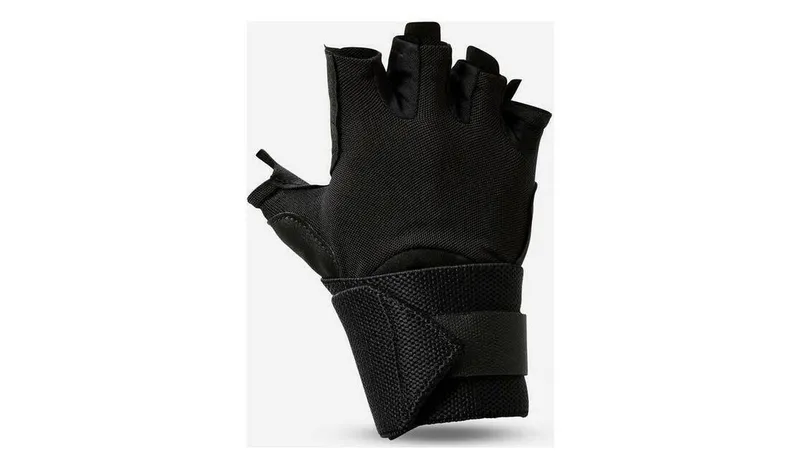 Decathlon 900 Weight Lifting Glove - Black, 2XL