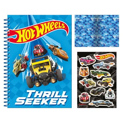 Hot Wheels Heavyweight Notebook & Sticker