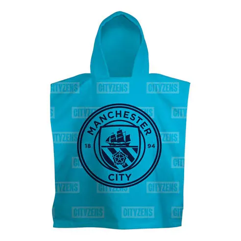 Manchester City FC Boots Medium Poncho Towel