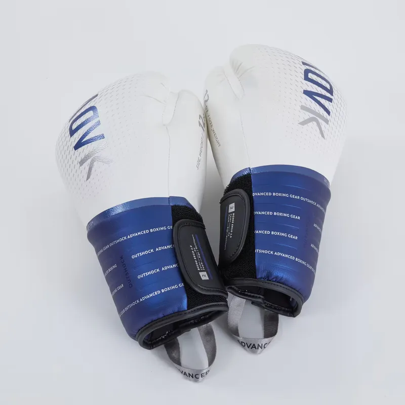OUTSHOCK Boxing Gloves With Wrist Support - Blue/White