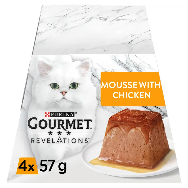 Gourmet Revelations Adult Wet Cat Food Mousse Chicken