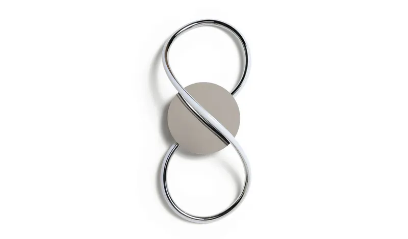 Argos Home Bowdon Metal LED Swirl Wall Light - Metalic