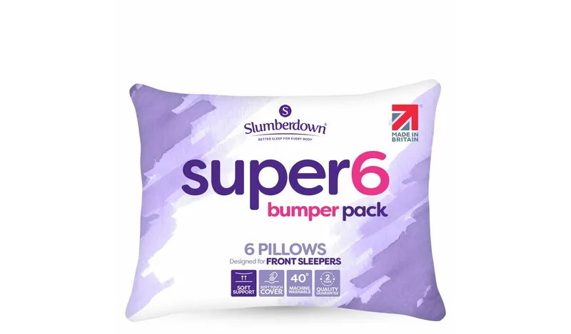 Slumberdown Super Six Soft Pillows - 6 Pack