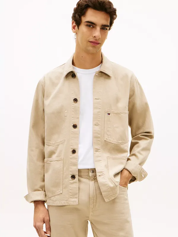Tommy Hilfiger Cotton-Rich Garment-Dyed Shacket