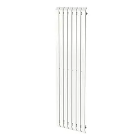 GoodHome Wilsona CH1800540SW Single White Vertical Designer 3566BTU Radiator, (W)540mm x (H)1800mm