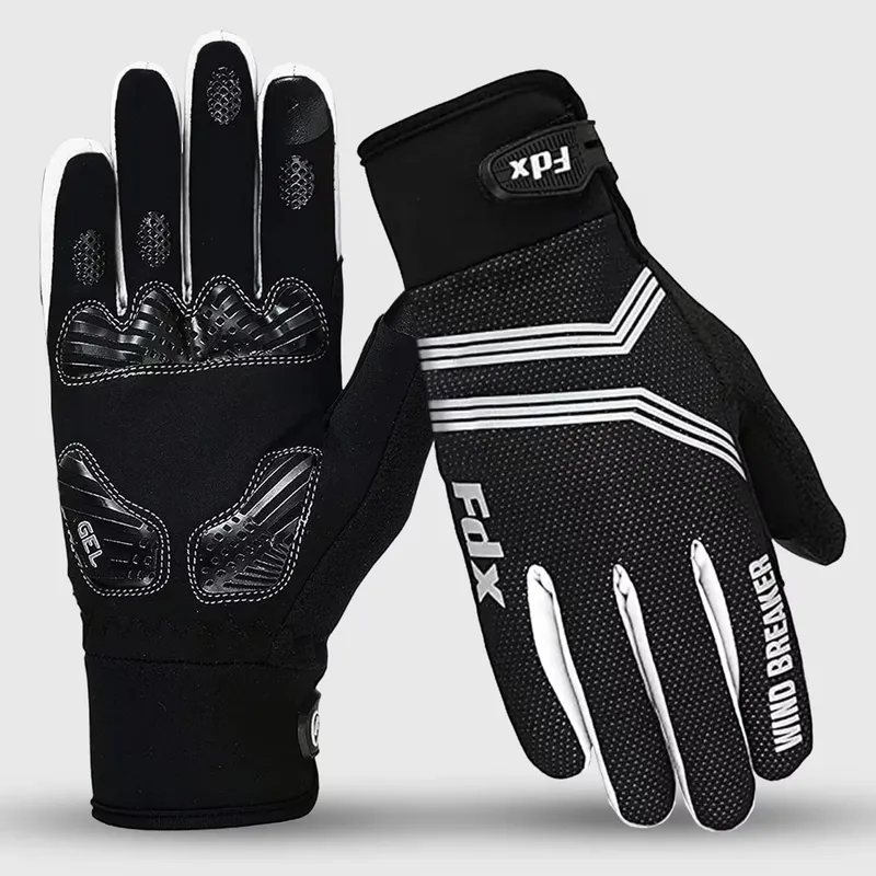 FDX Dryrest Full Finger Winter Cycling Gloves Thermal Windproof Padded Glove