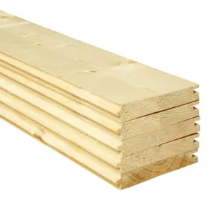 Wickes PTG Timber Floorboards - 21 x 137 x 2400mm - Pack of 5