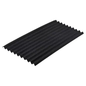Onduline Classic Black Bitumen Corrugated Roof Sheet - 950 x 2000 x 3mm