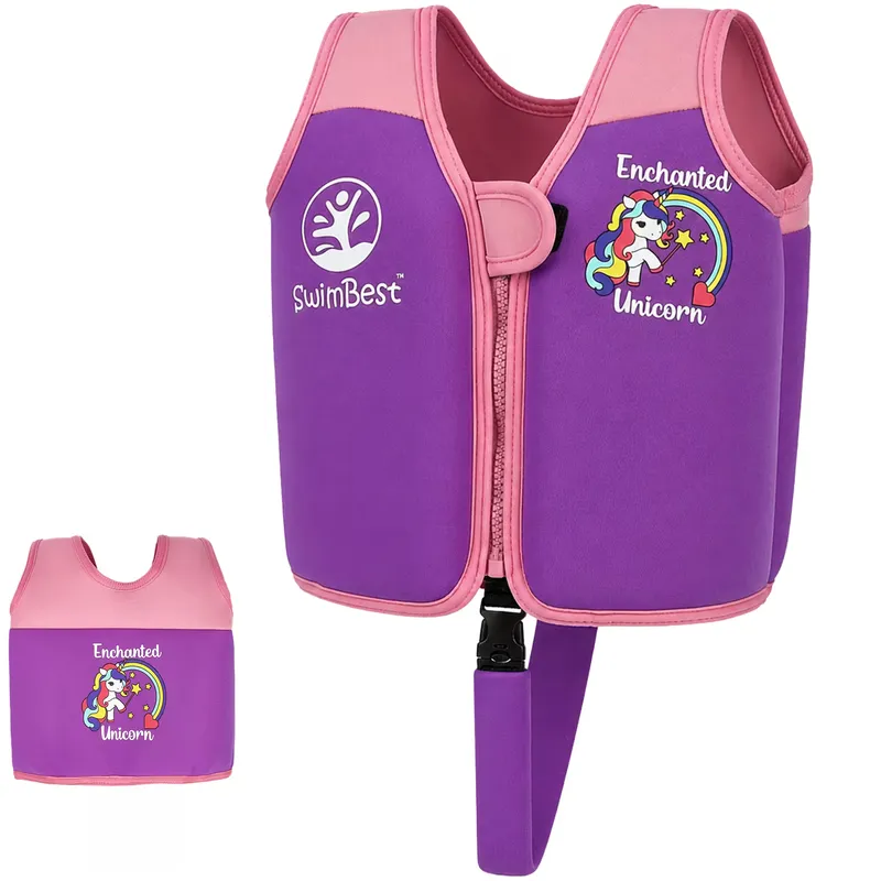 SWIMBEST SwimBest Swim Vest - Swim Jacket/Buoyancy Aid - Safety Strap & Removeable Floats